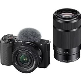 【長期保証付】【先着フラッシュクーポン 最大2000円OFF!】ソニー SONY VLOGCAM ZV-E10XB ブラック ダブルズームレンズキット ミラーレス一眼デジタルカメラ ZVE10XB