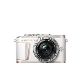 OLYMPUS ミラーレス一眼カメラ PEN E-PL10 14-42mm EZレンズキット ホワイト(中古品)