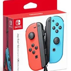 【中古】Nintendo Switch Joy−Con ネオンレッド／ネオンブルー