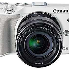 【中古】【非常に良い】Canon ミラーレス一眼カメラ EOS M3 レンズキット(ホワイト) EF-M18-55mm F3.5-5.6 IS STM 付属 EOSM3WH-1855ISSTMLK qqffhab