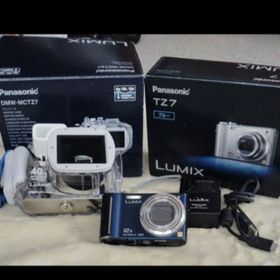 パナソニック(Panasonic)の水中カメラセット ①LUMIX DMC-TZ7-A ②マリンケース DMW-MC(コンパクトデジタルカメラ)