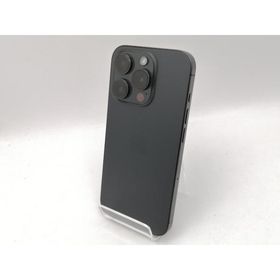 【中古】Apple SoftBank 【SIMフリー】 iPhone 15 Pro 256GB ブラックチタニウム MTUC3J/A【池袋東口】保証期間１ヶ月【ランクC】