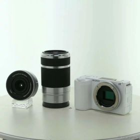 【中古】SONY(ソニー) VLOGCAM ZV-E10 II ダブルズームレンズキット ホワイト ZV-E10M2X W 【276-ud】