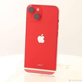〔中古〕Apple(アップル) iPhone14 128GB プロダクトレッド MPV93J／A SIMフリー〔198-ud〕