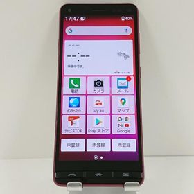 BASIO4 KYV47 au ワインレッド 送料無料 即決 本体 c18708