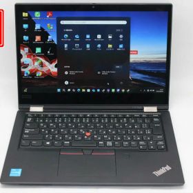 138時間 中古良品 フルHD タッチ 13.3インチ Lenovo ThinkPad L13 Yogo Gen2 Windows11 卓越性能 第11世代Core i3-1115G4 8GB 爆速NVMe式256GB-SSD カメラ 無線Wi-Fi6 Office付き Win11【中古ノートパソコン 中古パソコン 中古PC】あす楽対応 （Windows10も対応可能 Win10）