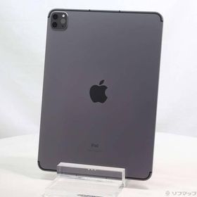 〔中古〕Apple(アップル) iPad Pro 11インチ 第3世代 128GB スペースグレイ MHW53J／A auロック解除SIMフリー〔258-ud〕