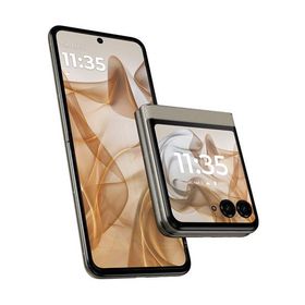 SIMフリースマートフォン モトローラ PB230001JP [motorola razr 50 (SIMフリー 6.9in/3.6in 12GB/512GB サンドクリーム)]