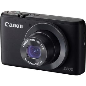 Canon PowerShot S200 ブラック 良品 動作確認済み 1ヶ月保証付 コンパクト