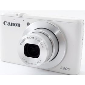 キヤノン コンデジ CANON PowerShot S200 ホワイト 中古 新品SDカード付き 届いてすぐに使える Wi-Fi搭載