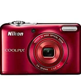 【中古】Nikon COOLPIX L30 20.1MPデジタルカメラ 5倍ズームNIKKORレンズと720p HDビデオ(レッド) (メーカー生産終了)