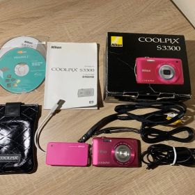 9801 Nikon COOLPIX S3300 ピンク デジカメ 動作確認済み 美品【宅】