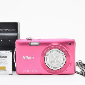 超美品 ニコン COOLPIX S3300 コンパクトデジタルカメラ ピンク