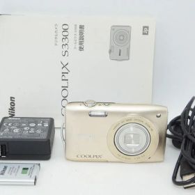 Nikon ニコン COOLPIX S3300 コンパクトデジタルカメラ スイートゴールド 260403ak