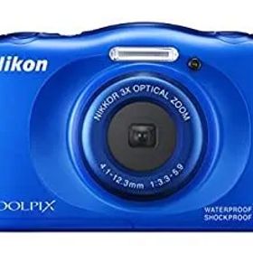 【中古】「非常に良い」Nikon デジタルカメラ S33 防水 1317万画素 S33 ブルー S33BL