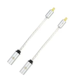 okcsc IE400 3.5mm 変換 変換アダプタ 変換パーツ IE Proコネクタ（オス） - 3.5mm（メス） OFC銀メッキ線 ゼンハイザー用 IE500pro・IE400pro・IE100proなど適合 2個セット