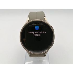 【中古】SAMSUNG Galaxy Watch5 Pro SM-R920NZTAXJP グレーチタニウム【ECセンター】保証期間1ヶ月【ランクB】
