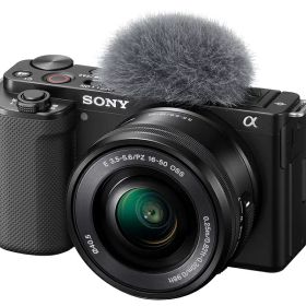 【箱破損 または 箱汚れ品】SONY デジタル一眼カメラα VLOGCAM ZV-E10Y-B(ブラック)ダブルズームレンズキット