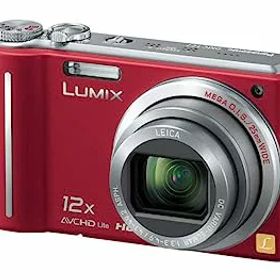【中古】（非常に良い）パナソニック デジタルカメラ LUMIX1010万画素 光学12倍ズーム(レッド)DMCTZ7R DMC-TZ7-R