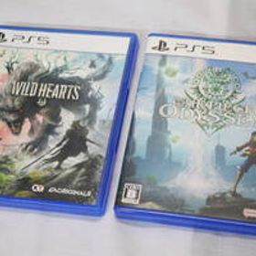 【0419A】(1046) PS5 ゲームソフト WILD HEARTS ワイルドハーツ+ ONE PIECE ODYSSEY ワンピース オデッセイ 動作未確認 中古現状品