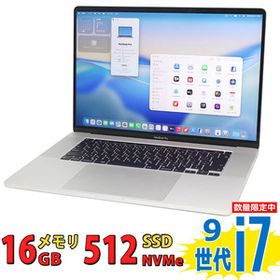 16型3K対応 美品 Apple MacBook Pro 2019 (A2141 TouchBar) macOS 26 Tahoe 第9世代 i7-9750H 16GB NVMe 512GB-SSD Radeon Pro 5300M 無線