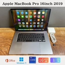 ［良品］Apple MacBook Pro 16inch 2019/Core i9 2.3GHz/メモリ16GB/SSD1TB/Windows11/Office 2024/607