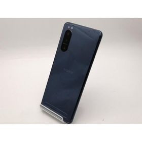 【中古】SONY au 【SIMロック解除済み】 Xperia 5 II ブルー 8GB 128GB SOG02【大須2】保証期間１ヶ月【ランクC】