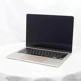 〔展示品〕 MacBook Air 13.6-inch Late-2024 MC8J4J／A Apple M3 8コアCPU_8コアGPU 16GB SSD256GB スターライト 〔26.3 Tah