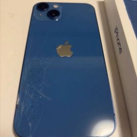 iPhone 13 128GB ブルー（SIMフリー） のジャンク品 箱あり