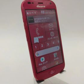 らくらくスマートフォン me F-01L レッド 動作良好