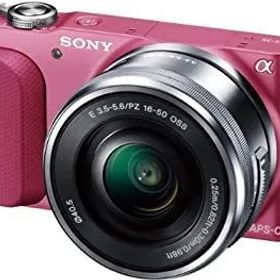 SONY ミラーレス一眼 NEX-3N パワーズームレンズキット E PZ 16-50mm F3.5-5.6 OSS付属 ピンク NEX-3NL P