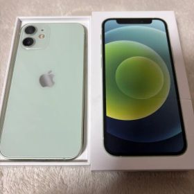 82% iPhone 12 mini グリーン 本体 付属品、ケース 全付属
