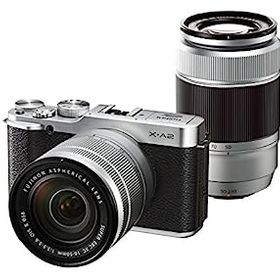 【中古】FUJIFILM ミラーレス一眼 X-A2 ダブルズームレンズキット シルバー X-A2S1650II/50230II