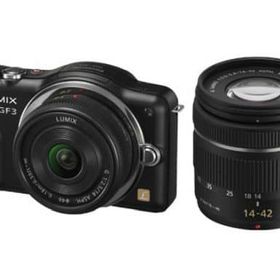 パナソニック デジタル一眼カメラ LUMIX DMC-GF3W ダブルレンズキット 1210万画素 (エスプリブラック) [DMC-GF3W-K] カメラ