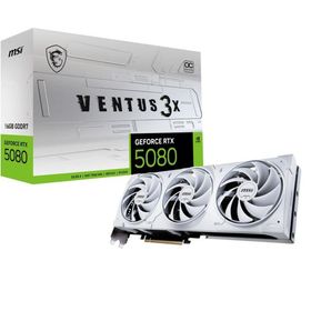 MSI｜エムエスアイ MSI GeForce RTX 5080 16G VENTUS 3X OC WHITE / PCI Express 5.0 グラフィックスボード(ホワイト) 5080VENTUS3X/ W 返品種別B
