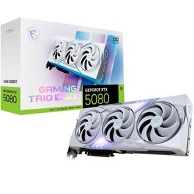 MSI｜エムエスアイ MSI GeForce RTX 5080 16G GAMING TRIO OC WHITE / PCI Express 5.0 グラフィックスボード(ホワイト) 5080GAMINGTRIO/ W 返品種別B