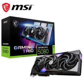 MSI｜エムエスアイ MSI GeForce RTX 5080 16G GAMING TRIO OC / PCI Express 5.0 グラフィックスボード(ブラック) 5080GAMINGTRIO 返品種別B