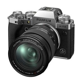 【中古】富士フイルム(FUJIFILM) ミラーレス一眼カメラ X-T4レンズキット シルバー X-T4LK-1680-S(ミラーレス一眼)