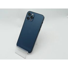 【中古】Apple docomo 【SIMロック解除済み】 iPhone 12 Pro 256GB パシフィックブルー MGMD3J/A【新宿東口】保証期間1ヶ月【ランクC】
