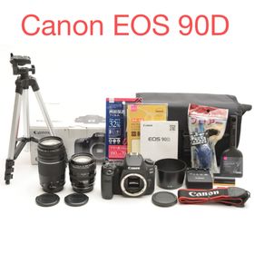 キヤノン(Canon)の保証付き/Canon EOS 90D標準&望遠ダブルレンズセット(デジタル一眼)