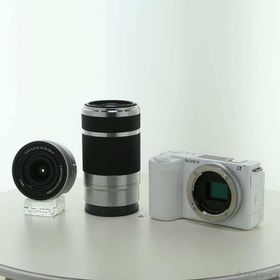 〔中古〕SONY(ソニー) VLOGCAM ZV-E10 II ダブルズームレンズキット ホワイト ZV-E10M2X W〔276-ud〕