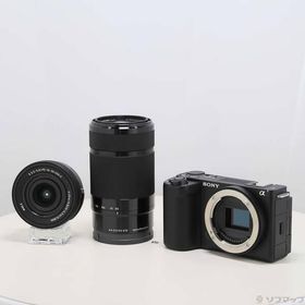〔中古〕SONY(ソニー) VLOGCAM ZV-E10 II ダブルズームレンズキット ブラック ZV-E10M2X B〔258-ud〕