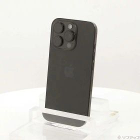 【中古】Apple(アップル) iPhone16 Pro 128GB ブラックチタニウム MYMV3J／A SIMフリー 【258-ud】