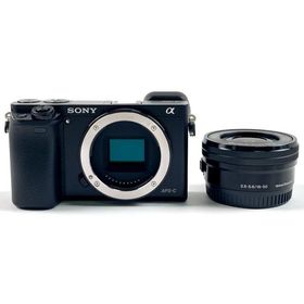 ソニー SONY α6000 パワーズームレンズキット ILCE-6000L B ブラック デジタル ミラーレス 一眼カメラ 中古