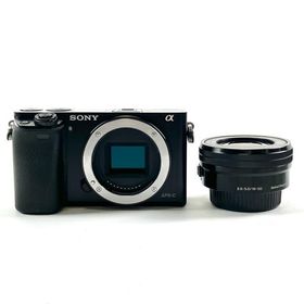 ソニー SONY α6000 パワーズームレンズキット ILCE-6000L B ブラック デジタル ミラーレス 一眼カメラ 中古
