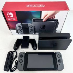 【稼働品】Nintendo Switch グレー 本体 HAC-001 ニンテンドー スイッチ 任天堂 Joy-Con グリップ ドック ゲーム