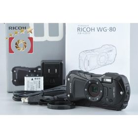 【中古】RICOH リコー PENTAX ペンタックス WG-80 ブラック 防水アクションカメラ シャッター回数僅少 元箱付き