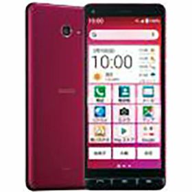 【中古】【安心保証】 京セラ BASIO4 KYV47[32GB] UQモバイル ワインレッド