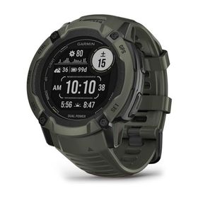 GARMIN ガーミン Instinct 2X Dual Power 010-02805-52 色：Moss タフネスGPSスマートウォッチ Suica対応 防水 防塵 耐熱 ストレス値 心拍数 登山