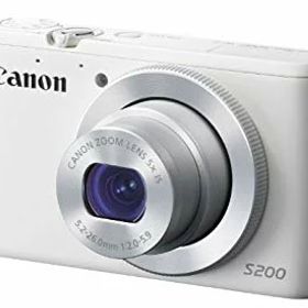 【中古】【非常に良い】Canon デジタルカメラ PowerShot S200(ホワイト) F値2.0 広角24mm 光学5倍ズーム PSS200(WH) rdzdsi3